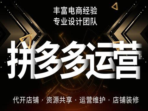 南阳拼多多店铺入驻